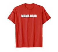 Mamma Orso Maglietta, Uomo, Rosso, L