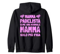 Mamma Padelista Moglie Padel Tennis Divertente Donna Felpa con Cappuccio