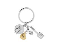 Mamma Papà Amore Cuore Coppia Portachiavi Regalo Festa Padre/Madre Durevole e utileDurabilità