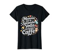 Mamma per La Seconda Volta caffè Futura Madre Gravidanza Maglietta