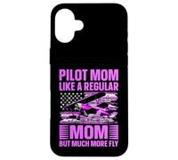 Mamma pilota come una mamma normale ma molto più vola Donne Custodia per iPhone 16 Plus