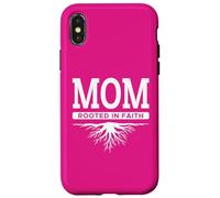 Mamma radicata nella fede ispiratore cristiano rafforzato credenza Custodia per iPhone X/XS