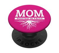 Mamma radicata nella fede ispiratore cristiano rafforzato credenza PopSockets PopGrip Adesivo