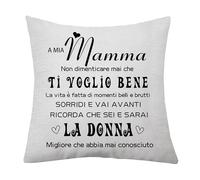 Mamma Regalo Copricuscino per la Festa della Mamma e Compleanno - Idea Regalo di Migliore Madre
