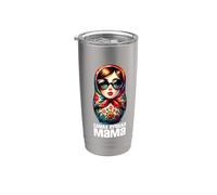 Mamma Russa Matryoshka Russo Per Russi Matryoshka Bicchiere termico in acciaio inox doppia parete