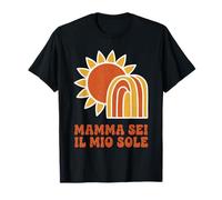 Mamma Sei Il Mio Sole Retro 70s - Grafica Vintage Sole Maglietta