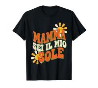 Mamma Sei Il Mio Sole Retro 70s Vintage Groovy Maglietta
