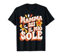 Mamma Sei Il Mio Sole Retro 70s Vintage Groovy Maglietta