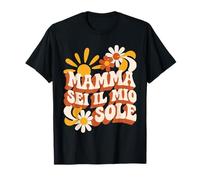 Mamma Sei Il Mio Sole Retro 70s Vintage Groovy Maglietta