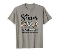 Mamma Senior 2026 Classe del 2026 Non STO piangendo Cuore Leopardo Maglietta
