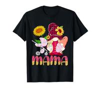 Mamma, simpatico gnomo, girasoli, bambino premuroso, felice festa della mamma Maglietta