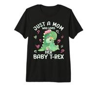Mamma T Rex AMA Solo Una Mamma Che AMA Il Suo Bambino T Rex Maglietta Premium