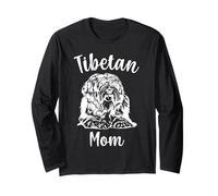 Mamma tibetana Carina Terrier Tibetano Maglia a Manica