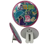 Mamma To Be Olografico Distintivo Grande 15cm Gravidanza Baby Shower Rivelare