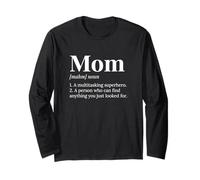 Mamma Un Multitasking Supereroe Trovare Cose Famiglia Mamma Maglia a Manica