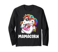 Mamma Unicorno con Due Bambini Mamma Fantastica Maglia a Manica