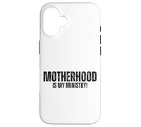 Mamma Vita Mamma La maternità è il mio ministero Custodia per iPhone 16