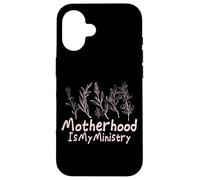 Mamma Vita Mamma La maternità è il mio ministero Custodia per iPhone 16