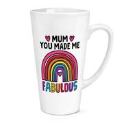 Mamma You Made Me Favoloso Arcobaleno 483ml Grande Latte Tazza Giorno Best Love