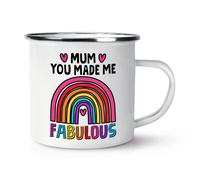 Mamma You Made Me Favoloso Arcobaleno Smalto Tazza Della Giorno Migliore Awesome