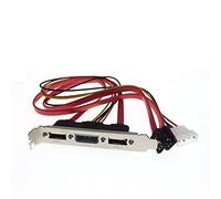 mammals PC Fai da Te SATA a ESATA e 4Pin IDE Molex Power PCI Staffa Slot Profilo a Altezza Intera per Rigido Esterno
