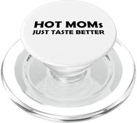 Mamme calde solo gusto meglio | Divertente cuore caldo mamma madre PopSockets PopGrip per MagSafe