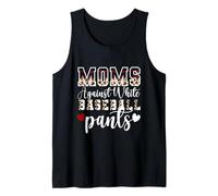 Mamme Contro Bianco Baseball Pantaloni Divertente Baseball Mamma Scherzo Canotta