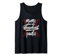 Mamme Contro Bianco Baseball Pantaloni Divertente Baseball Mamma Scherzo Canotta