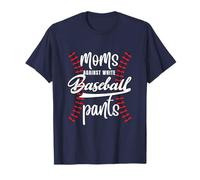 Mamme Contro Bianco Baseball Pantaloni Divertente Baseball Mamma Scherzo Maglietta