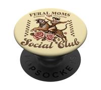 Mamme Selvagge e i Loro Piccoli Ribelli Vintage PopSockets PopGrip Adesivo