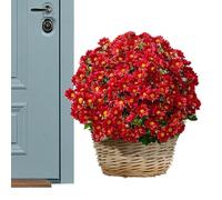 Mammes Artificiali Fiori Artificiali Esterni per Decorazione Resistente alle intemperie Protetti UV con Design Completo di Fioritura Falso Crisantemo per Il Portico da Giardino