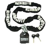 Mammoth 10mm Quadrato Serratura E Catena Moto Catena Blocco - 1.8m Lunghezza