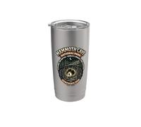 Mammoth Cave National Park Kentucky Retro Hiker Cave Emblema Bicchiere termico in acciaio inox doppia parete