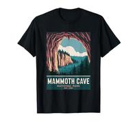 Mammoth Cave National Park Vintage Campeggio Escursionismo Uomo Donna Maglietta