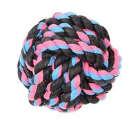 Mammoth Flossy Chews Monkey Pugno Palla - Premium coton-poli giocattolo per cani - Corda interattiva per cani - Corda cane giocattolo masticabile cane & Fetch giocattolo per cani di taglia media - grande 12,1 cm