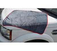 Mammoth Microfibre MM-TTSingle - Asciugamano in microfibra a 3 strati, 70 x 90 cm, colore: Grigio coreano con bordo rosso