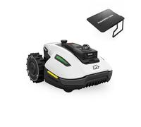 MAMMOTION YUKA mini 2 1000 Robot Rasaerba senza Cavo Perimetrale con Garage mini, Consigliato per 1000m², LiDAR 360° + Visione AI, Riconoscimento di Oltre 300 Ostacoli, DropMow