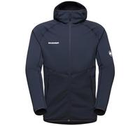 Mammut Aconcagua ML Hooded - felpa in pile - uomo 2XL Blue man Fair Wear Foundation,Polartec Power Stretch,Bluesign