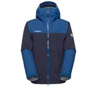 Mammut - Giacca da alpinismo impermeabile - Alto Guide HS Hooded Jacket Men Marine Tschiel per Uomo in Pelle - Taglia L - Blu