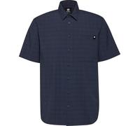 Mammut - Camicia leggera, comprimibile e anti-UV - Lenni Shirt Men Marine Black per Uomo in Poliestere Riciclato - Taglia XL - Blu navy