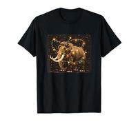 Mammut con luci Scintillanti per Una Serata Accogliente Maglietta