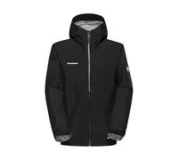 Giacca impermeabile con cappuccio da uomo mammut crater light hs nero