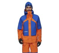 Mammut Eiger Nordwand Pro HS Hooded J - giacca hardshell - uomo L Orange/Blue man Fair Wear Foundation,Gore-Tex Pro,Pfc-Free,Dwr,Recco