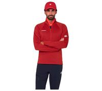 Mammut - Pile da alpinismo con zip in Polartec® - Taiss ML Half Zip Pull Men Dark Mammut Red per Uomo - Taglia XL - rosso