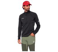 Mammut - Pile elasticizzato con Polartec® zip - Taiss ML Half Zip Pull Men Black per Uomo in Poliestere Riciclato - Taglia M - Nero
