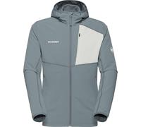 Mammut - Giacca da arrampicata antivento - Madris Light ML Hooded Jacket Men Strata Silver Sage per Uomo in Softshell - Taglia L - Grigio