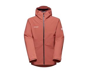 Mammut Giacca hardshell da uomo della serie Alto Light, M, arancione, con cappuccio, giacca funzionale, in DRYtechnology 2,5 l, mattone, M