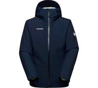 Mammut - Giacca impermeabile e calda da escursionismo 3in1 - Alto Light 3 in 1 HS Hooded Jacket Women Marine Silver Sage per Donne in Pelle - Taglia XL - Blu navy