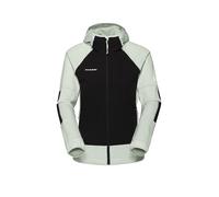 MAMMUT Giacca in pile da donna Massone con cappuccio verde chiaro | S