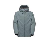 MAMMUT Giacca softshell da uomo Ultimate Comfort con cappuccio argento | XL
